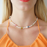 Millefiori Pearl Necklace Sophie