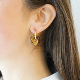 Tiger Eye Hoop Earrings Milo