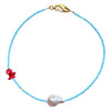 Baroque Pearl Coral Necklace Milas