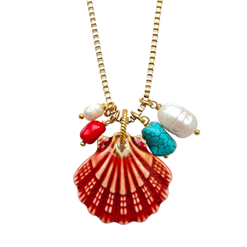 Ceramic Shell Necklace Spada