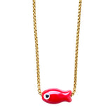 Ceramic Fish Necklace Ocean