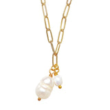 Double Pearl Necklace Naila