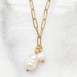 Double Pearl Necklace Naila