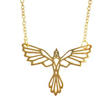 Origami Phoenix Necklace