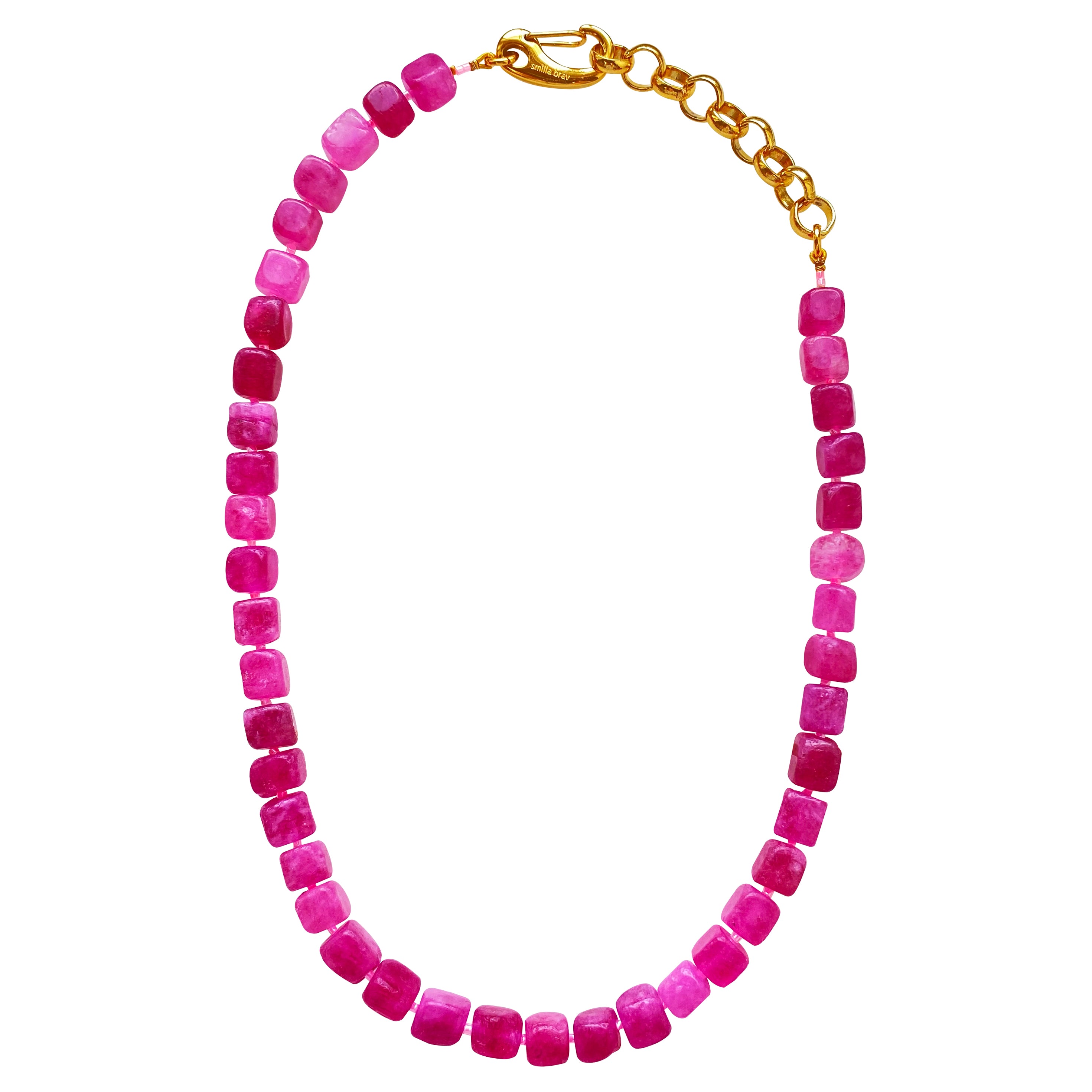Pink Jade Necklace Noah