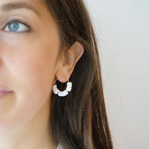 Mother-of-Pearl Hoops Puglia
