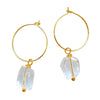 Quartz Dainty Hoop Earrings Fani