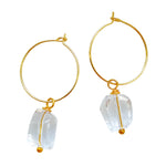 Quartz Dainty Hoop Earrings Fani
