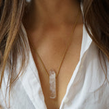 Rough Quartz Necklace Lucy
