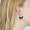Black Coral Earrings Amelie