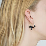 Black Coral Earrings Amelie