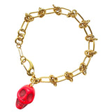 Chunky Bold Chain Bracelet Skull