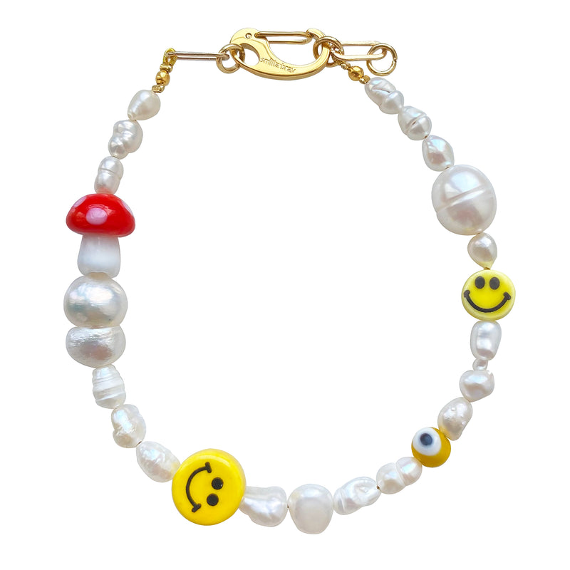 The Happy Mushroom Smiley Bracelet