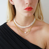 Layered Pearl Necklace Ada