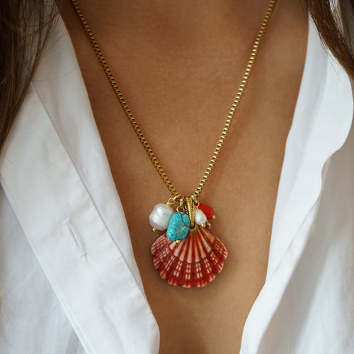 Ceramic Shell Necklace Spada