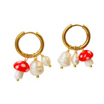 Pearl Hoop Earrings Glückspilz