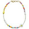 Pearl Smiley Necklace Sunflower