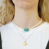 Turquoise Pearl Necklace Mia