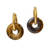 Tiger Eye Hoop Earrings Milo