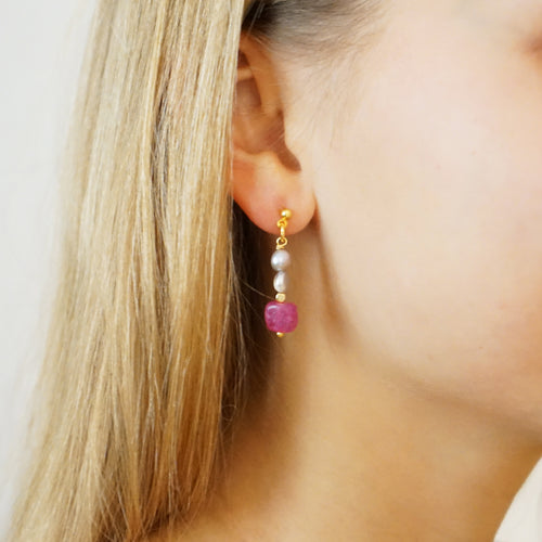 Pearl Jade Shell Earrings Brenda