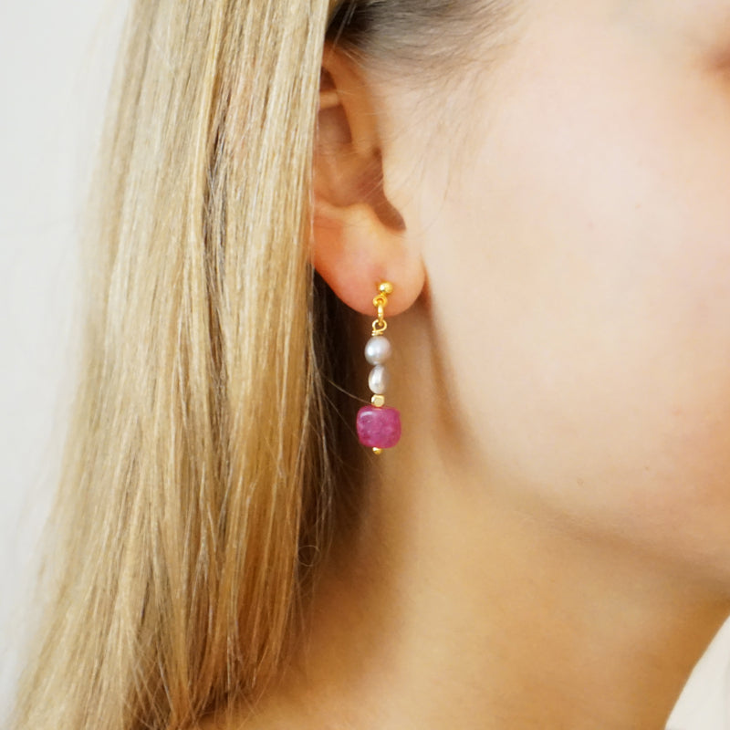 Pearl Jade Shell Earrings Brenda