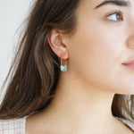 Turquoise Hoop Earrings Ibiza