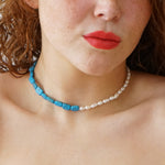 Turquoise Pearl Necklace Linda