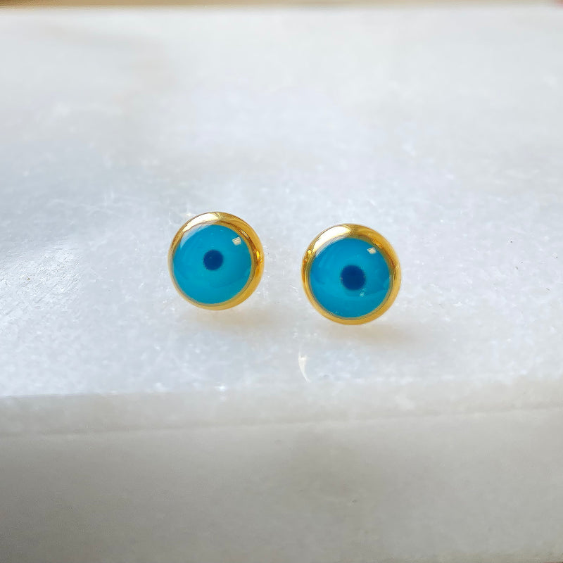 Stud Earrings Evil Eye