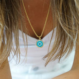Murano Glass Evil Eye Necklace Kendra