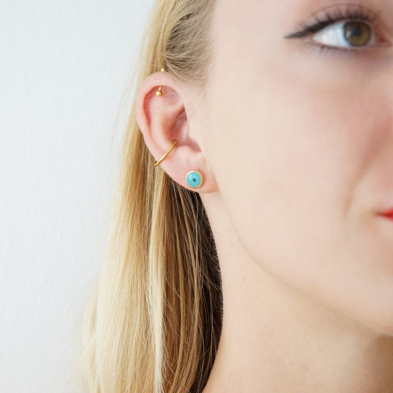 Stud Earrings Evil Eye