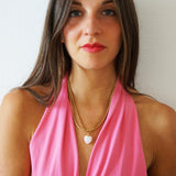 Rose Quartz Heart Necklace Tabitha