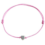 Sterling Silver Heart Good Luck Bracelet