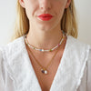 Millefiori Pearl Necklace Sophie
