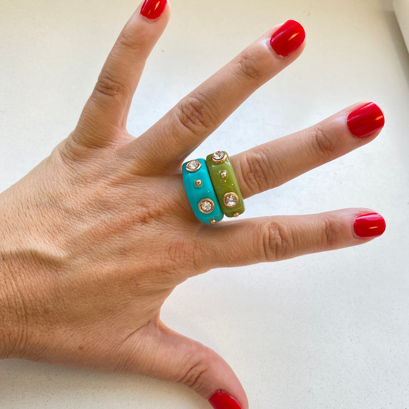 Recycled Resin Ring Apple