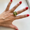 Recycled Resin Ring Olive