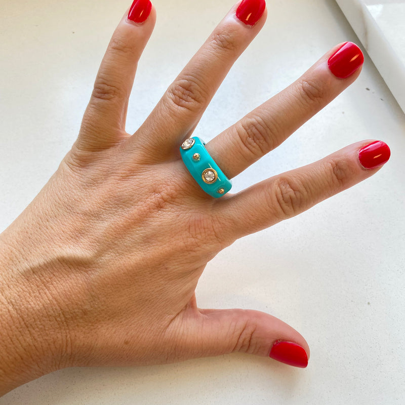 Recycled Resin Ring Apple