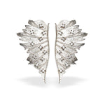 Silver Half Leaf Earrings