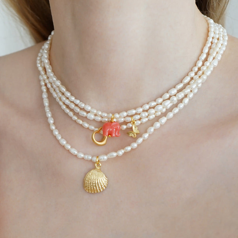 Pearl Necklace Elephant