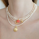Heart Pearl Necklace Bella
