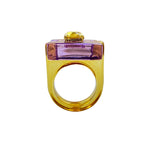 Recycled Neon Plastic Ring Twiggy